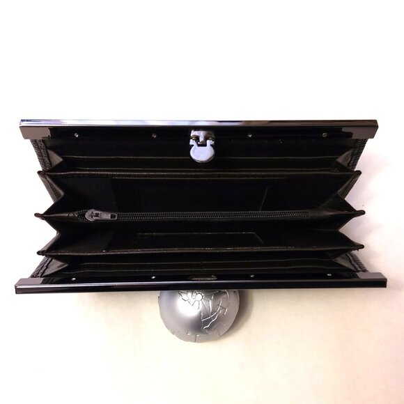 NWOT Quality Faux Leather Brown Black Wallets for Women with Multiple Card Slots - Picture 3 of 3